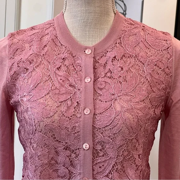 Pink Lace Cardigan - Picture 4 of 8